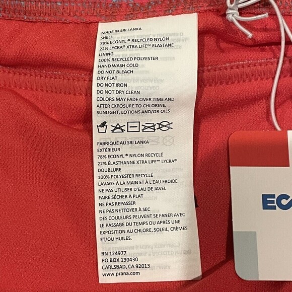 Prana Papaya Fronda Ramba Bottom Bikini Swim Bottom Womens Small Pink NEW - Picture 7 of 12